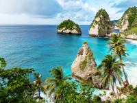 Una imagen de Diamond beach en Nusa Penida.
