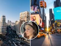 Maggie, joven estadounidense que vivió en Madrid y ahora en Nueva York.