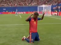 Lamine Yamal tras meter un gol