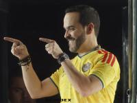 El ultraderechista Abelardo de la Espriella ganador de la segunda vuelta presidencial de este domingo en Colombia pronuncia un discurso.