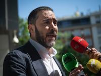 Víctor de Aldama, a la salida de la Audiencia Nacional en mayo