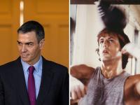 Pedro Sánchez y Rocky Balboa (Sylvester Stallone)
