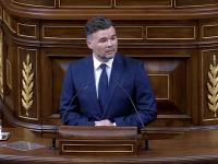 Rufián este miércoles en el Congreso