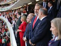 Felipe VI, en el palco del Estadio Akron de Guadalajara.