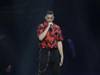 Mahmood en el Festival de Eurovisión en 2019.