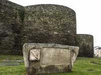 La muralla romana que rodea la ciudad de Lugo (España)