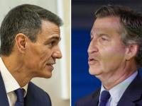 Fotomontaje de Pedro Sánchez y Alberto Núñez Feijóo.