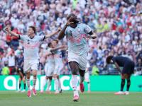 Lukaku celebra su gol contra Estados Unidos.
