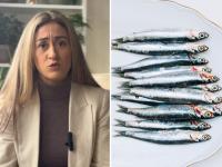 Paula Marrero y pescado azul
