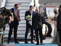 ANKARA, TURKIYE - JULY 7: Spanish Prime Minister Pedro Sanchez arrives at Ankara Airport ahead of the 36th NATO Heads of State and Government Summit in Ankara, Turkiye, on July 7, 2026. (Photo by Muhammed Abdullah Kurtar/Anadolu via Getty Images)