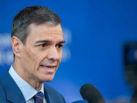 Pedro Sánchez, ante los medios