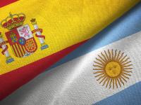 Banderas de España y Argentina