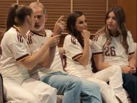 La casa Real viendo el España-Francia