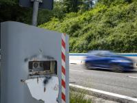 Un radar de velocidad