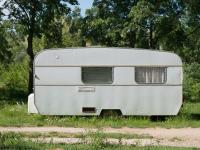 Autocaravana abandonada.