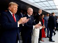 Felipe VI y Trump, en el palco de la final del Mundial.