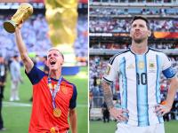 Dani Olmo con la Copa del Mundo