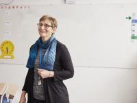 Una profesora veterana, en una imagen de recurso