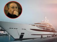 Una imagen de archivo de un superyate de lujo y otra de Amancio Ortega