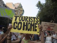 Manifestación de Palma contra el turismo masivo.