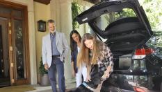 La infanta Sofía, antes de iniciar su viaje a Reino Unido.