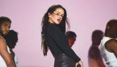 Rosalía, durante un concierto el 11 de junio de 2023 en Madrid.