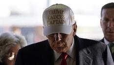 Donald Trump, ganador de los caucus republicanos de Iowa.