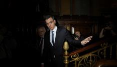 El presidente del Gobierno, Pedro Sánchez, en el pleno que debate la ley de amnistía.