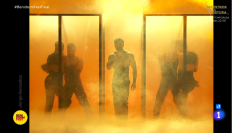 Un momento de la actuación de Jorge González en el Benidorm Fest.