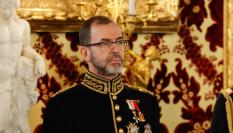 Camilo Villarino, en la presentación de cartas credenciales en el Palacio Real el 21 de febrero de 2024.