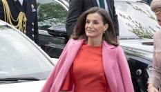 La reina Letizia, este jueves en Amsterdam.