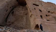 Lugar en el que hasta 2001 estaba instalado un buda gigante en Bamiyán (Afganistán).