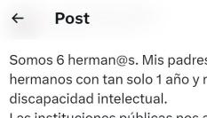 El mensaje compartido en X por @jcggutierrez78