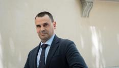 Alberto González Amador, a su llegada al juzgado en mayo