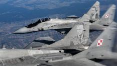 Un caza MiG29 de la Fuerza Aérea polaca