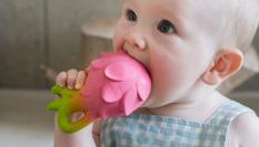 Mordedor de caucho y semillas de cereza de Oli and Carol.