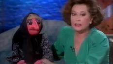 Mari Carmen, con Doña Rogelia en uno de sus espacios en televisión en los años 90