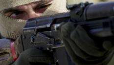 Tropas élite rusas entrenando en Gudermés, Chechenia.