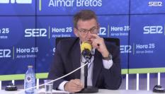 Alberto Núñez Feijóo en su entrevista en La SER.