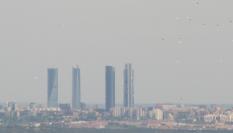 Imagen de archivo de las cuatro torres de Madrid.