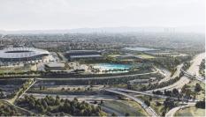 Imagen del proyecto de la playa artificial de Madrid