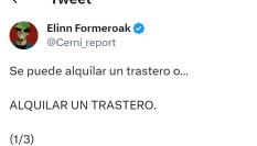 El tuit del usuario @cerni_report