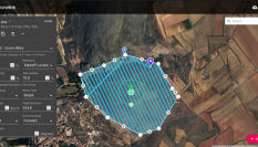 Imagen de dron analizada para el estudio de la zona donde se ha procedido a investigar el hallazgo.