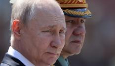 Vladimir Putin, emocionado, en un acto de homenaje a los soldados rusos