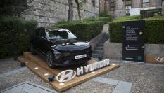El Kona de Hyundai que se expuso en la fiesta celebrada en los jardines de la Real Fábrica de Tapices.