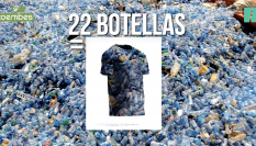 Con 20 botellas de plástico se puede fabricar una camiseta.