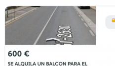 El anuncio de un balcón para el Tour de Francia