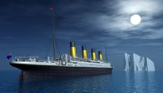 Ilustración 3D del 'Titanic' antes de colisionar con el iceberg.