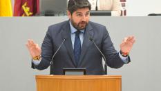 El candidato del Partido Popular a la investidura en Murcia, Fernando López Miras.