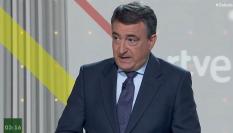 Aitor Esteban, portavoz de PNV en el Congreso, en el debate a siete de RTVE.